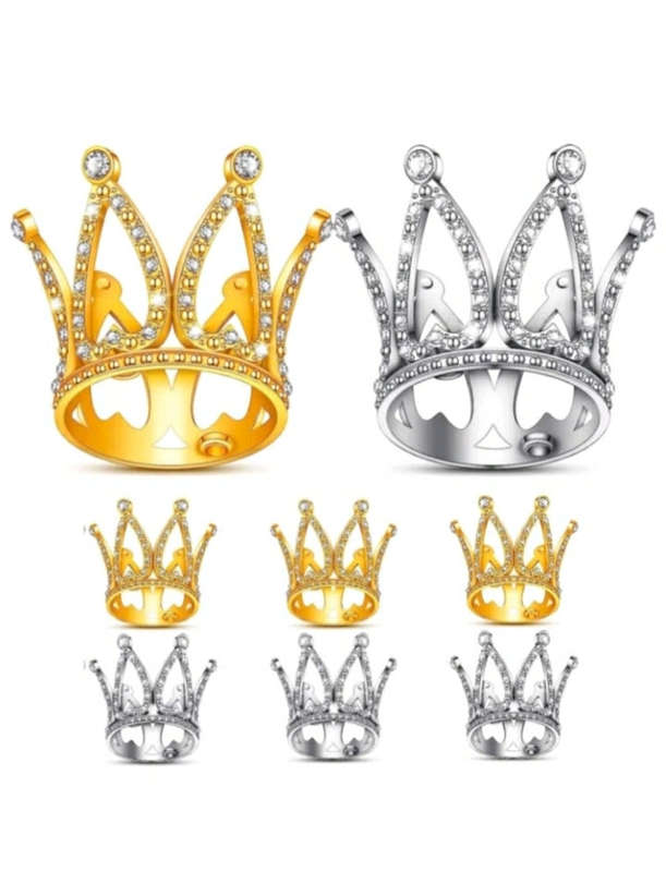 Tiara Perfect For Cake Topper 8pcs