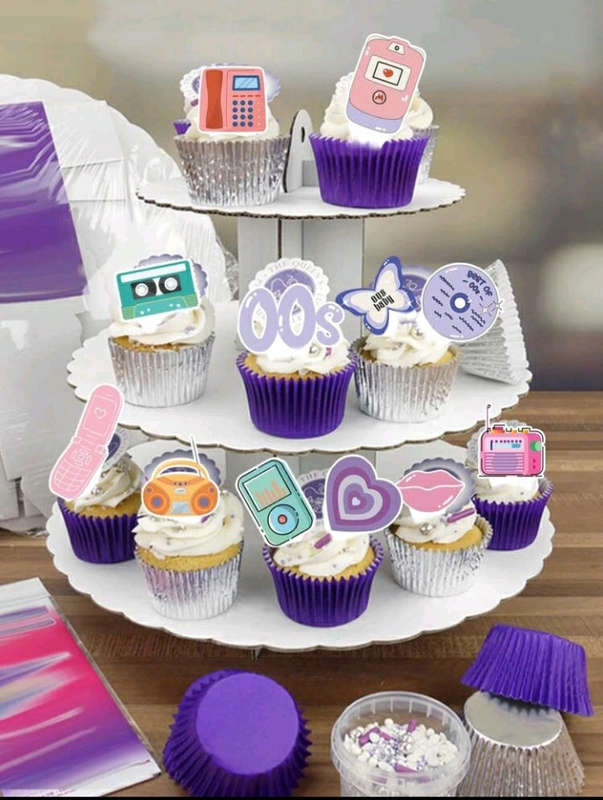 Paper Cake Topper 60s Music