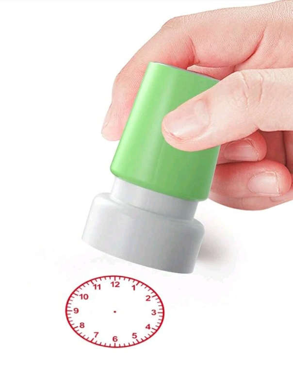 Clock Design Educational Stamp Teaching Tool