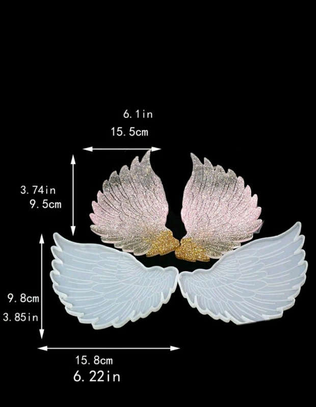 Silicone Mould Angel Wings