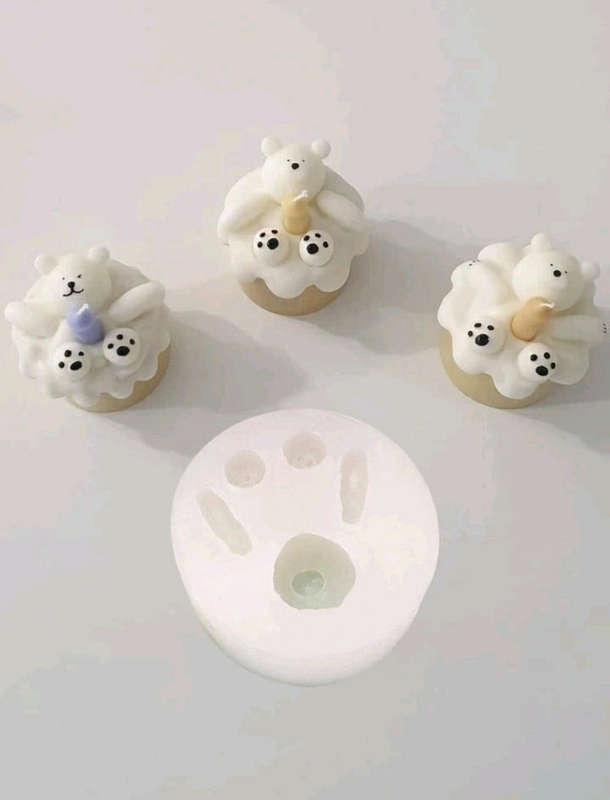 Silicone Mould Candle Bear