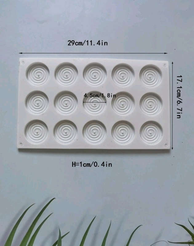 Silicone Mould Chocolate Swirl