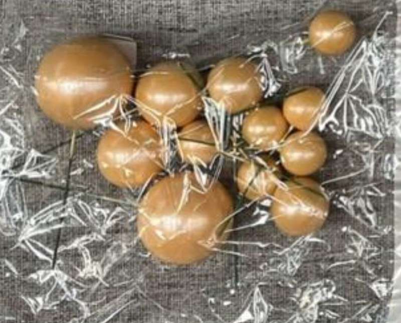 12pc Cake Topper Polystyrene Faux Balls PEARL Apricot
