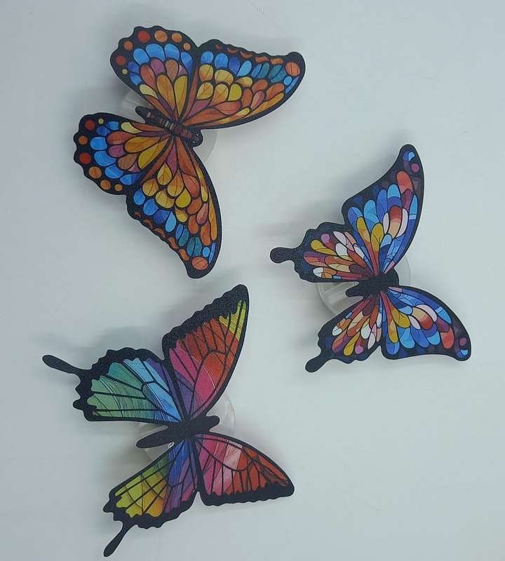 Cake Topper Colorful  Butterfly With Light