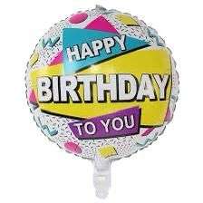 Happy Birthday To You Foil Balloon 18"