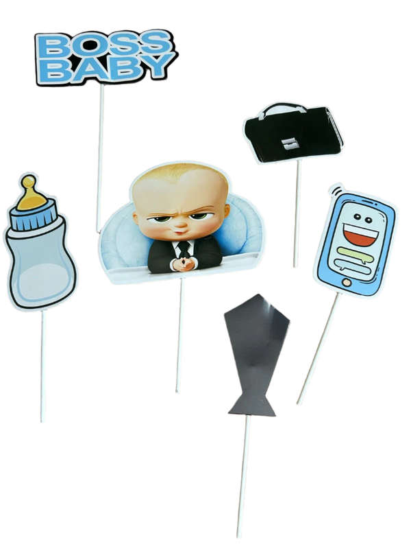 Cardboard Cake Topper Happy Birthday Boss Baby