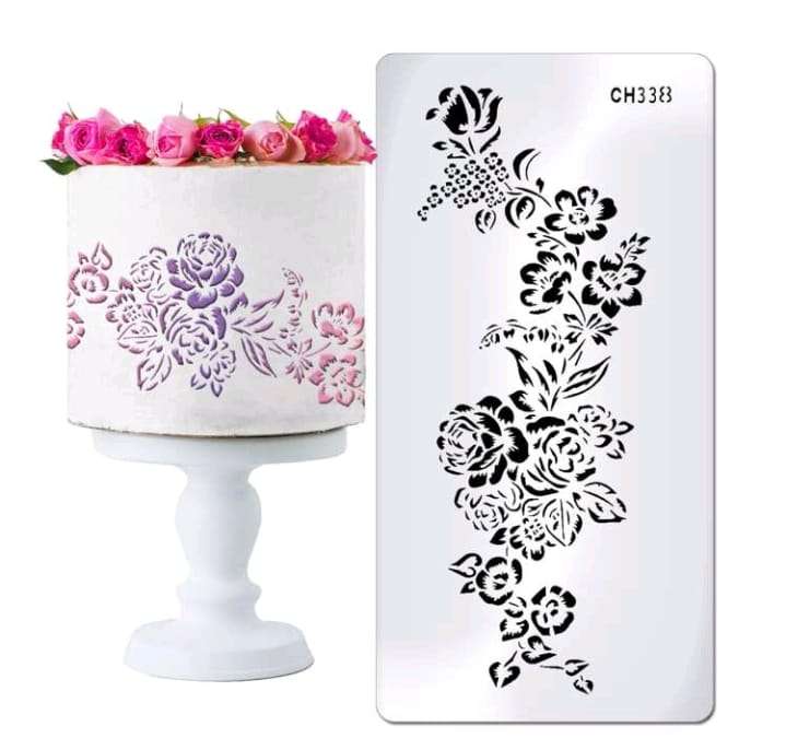 Cake Decorating Stencil CH338