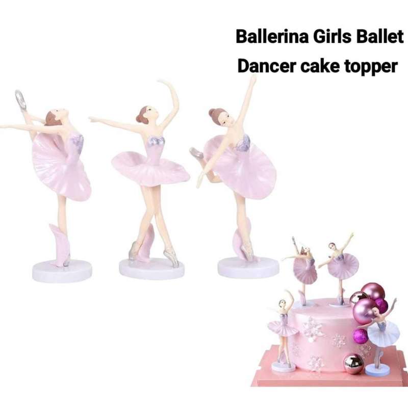 3pc Plastic Topper Ballerina 13cm