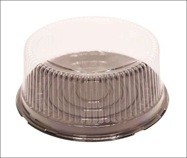 Cake Dome 24x8.5cm Plastic With Lid