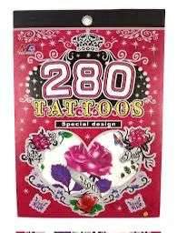 5 Sheets Tattoo Stickers Flower
