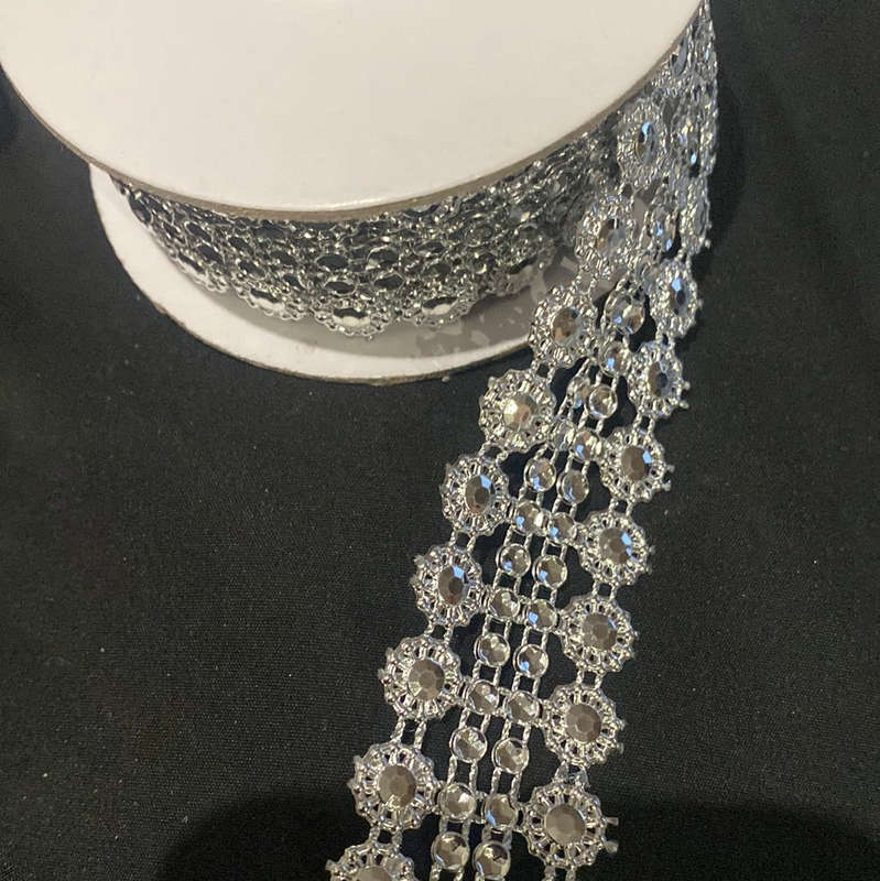 Diamante Bling Silver 3m