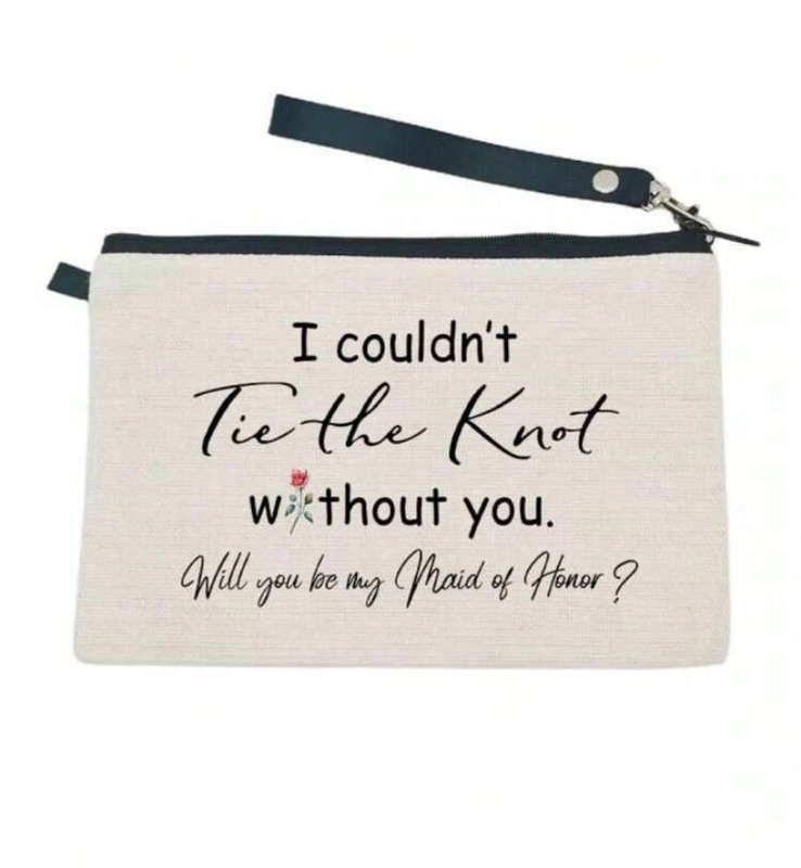 Make up Bag Pouch Tie The Knot