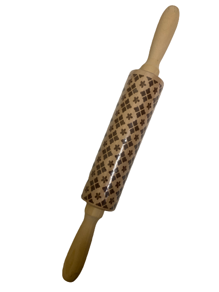 Embossing wooden rolling pin, Small