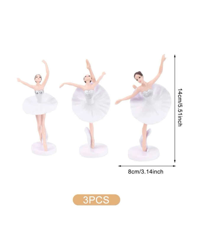 Plastic Topper Ballerina 3pcs