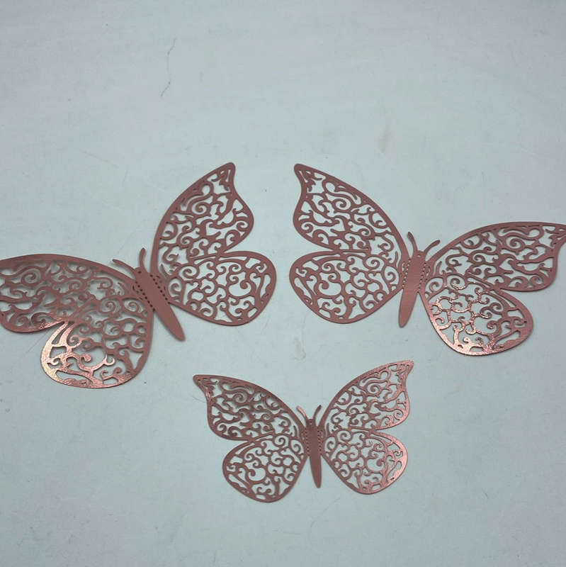 Decorating  Butterfly Rose Gold  12pc