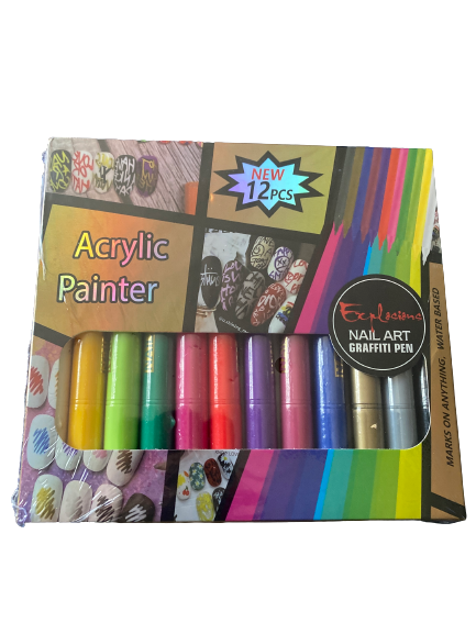 Nail Art Acrylic Graffiti Pens