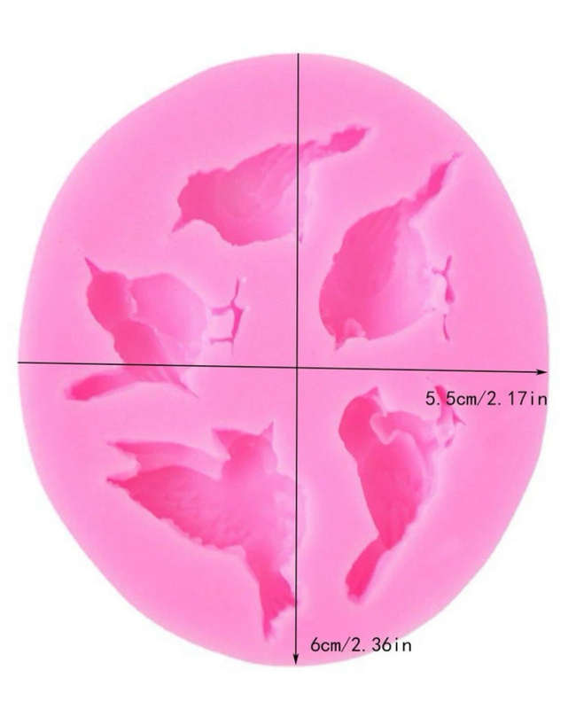 Silicone Fondant Mould Birds