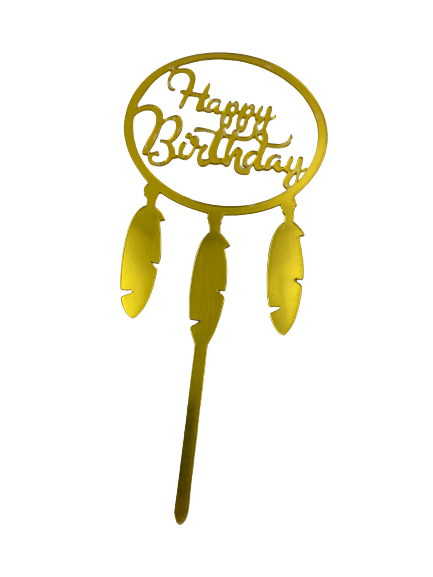 Nr13 Acrylic Cake Topper Happy Birthday Small