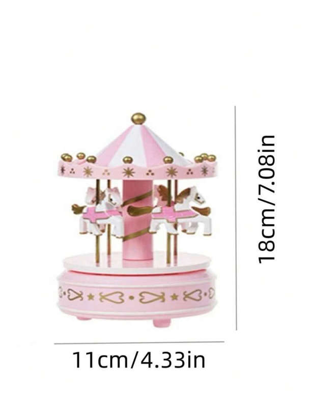Plastic Carousel Horse Cake Topper ±18cm