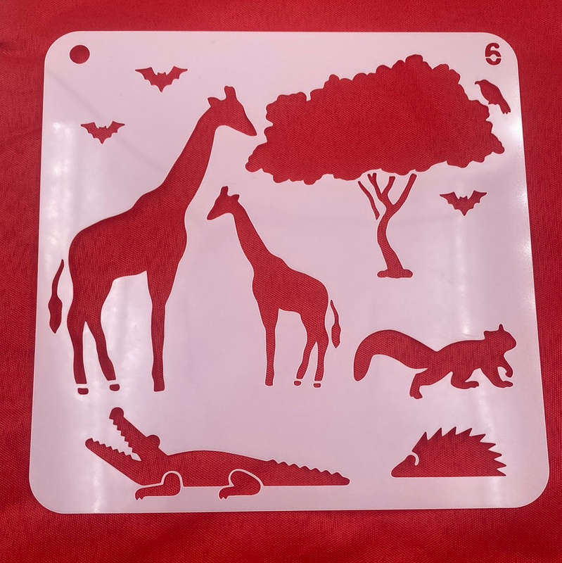 N188001 Stencil Animals 6