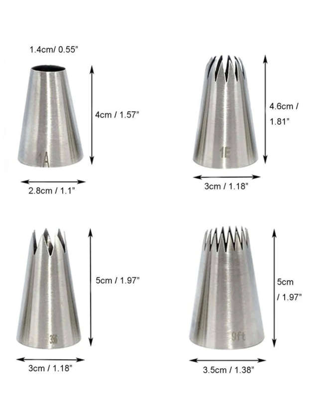 4Pc Nozzle Set  E1 1A 356 9FT