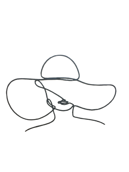 Line Art Abstract Acrylic Cake Topper