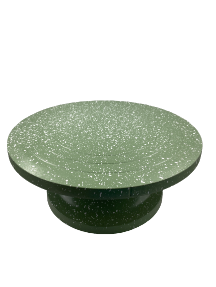 Heavy Duty Rotating Cake Stand Green 34cm