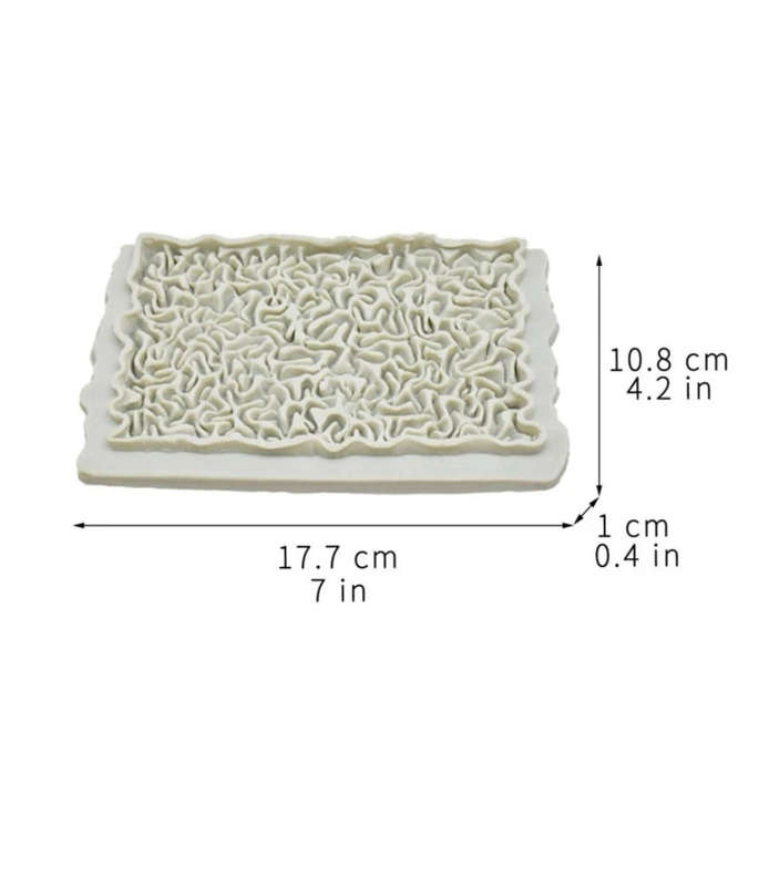 Silicone Mould Scrunch Ruffle B