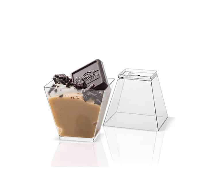 Plastic Dessert Pudding Cup 12pc