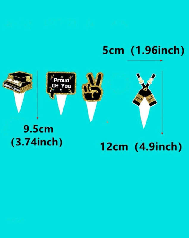 Cardboard Cake Topper Graduation