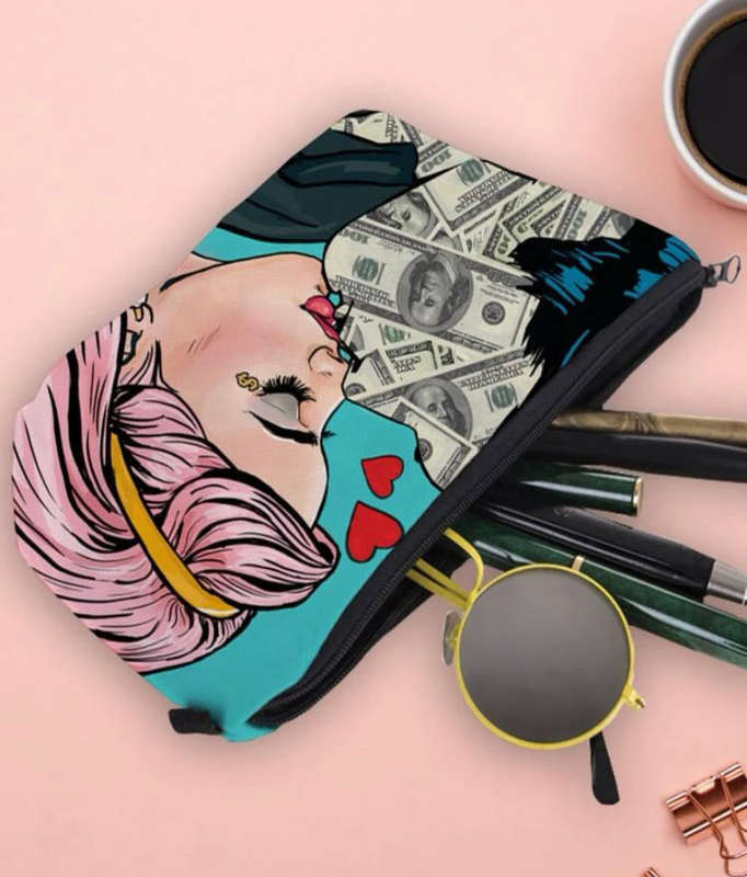 Makeup Bag Pouch Money