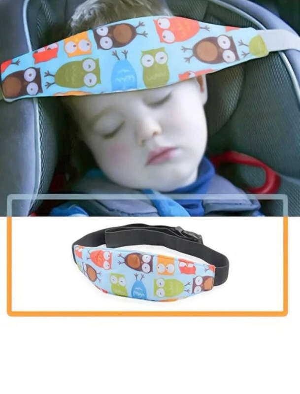 Owl Car Baby Head Support Band Pink