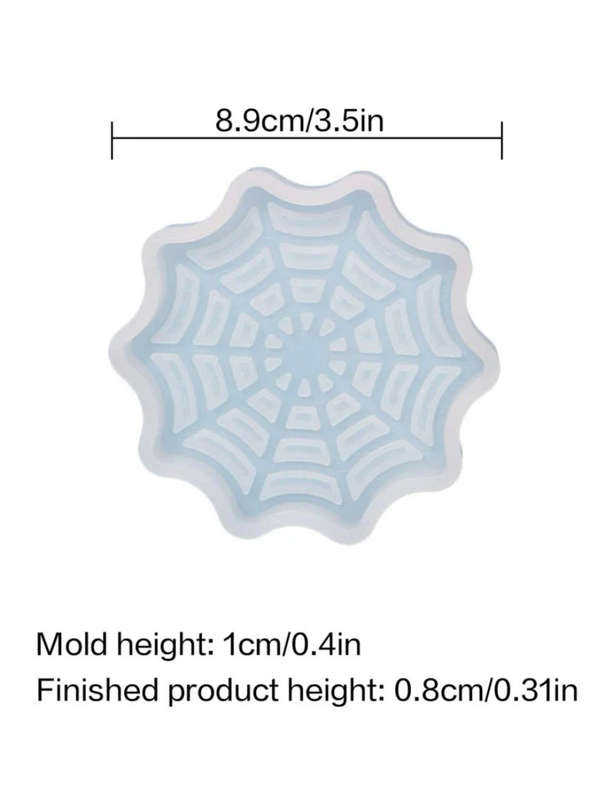 Silicone Mould Resin Spider Web Coaster