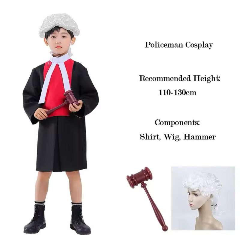 Kids Court Judge Dress-up Set