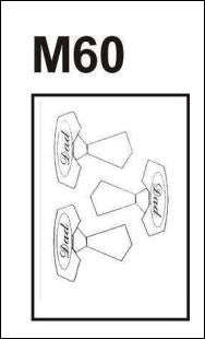 M60 Hard Plastic Chocolate Mould Dad Tie