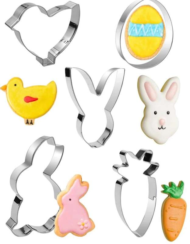 Metal Cookie Cutter Easter Set