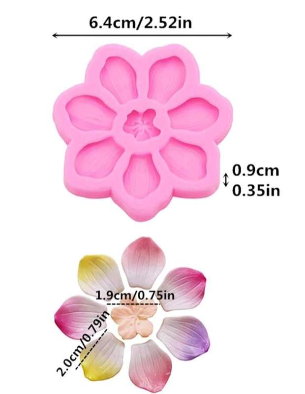 Silicone Mould Mini Flower Petal