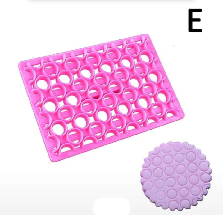 Nr37 Fondant Clay Embosser Circle