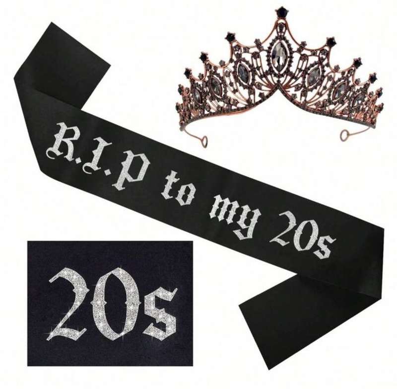 RIP 20's Sash and Tiara