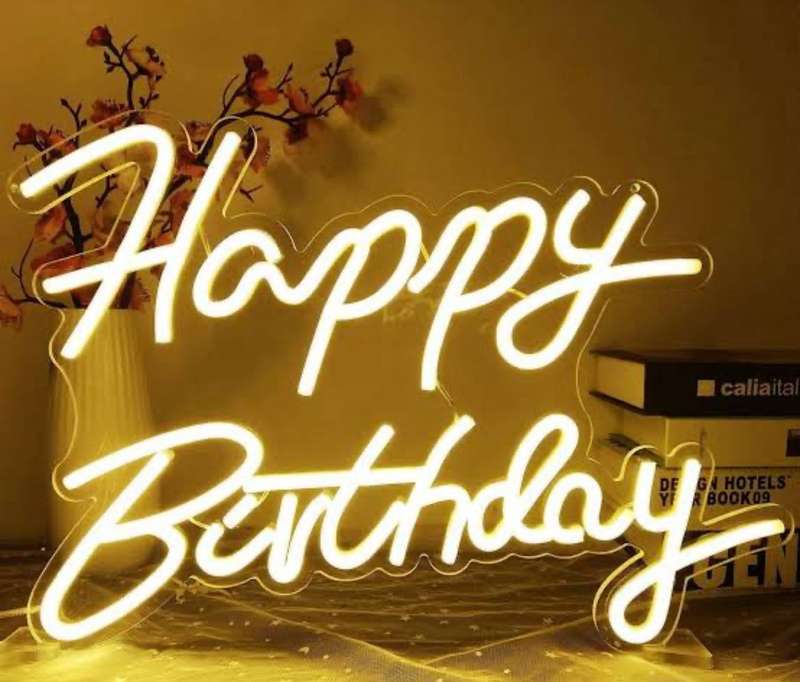 Happy Birthday Sign USB Light