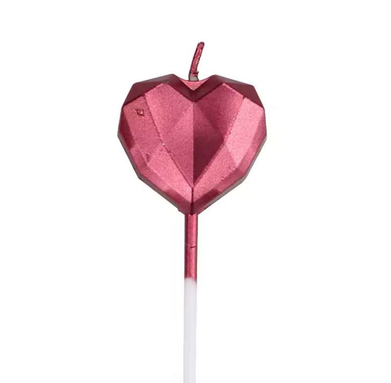 Cake Candle Star or Heart