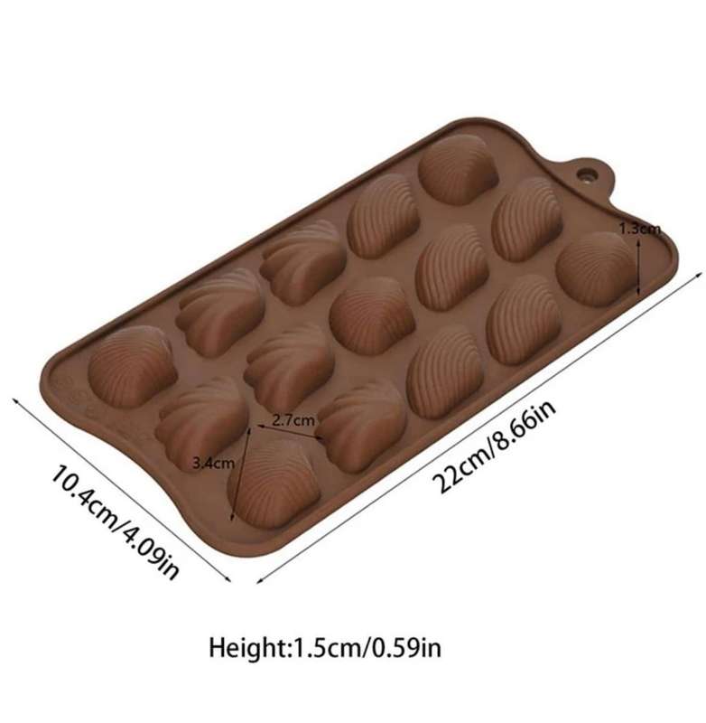 Nr126 Silicone Mould Shell Truffel