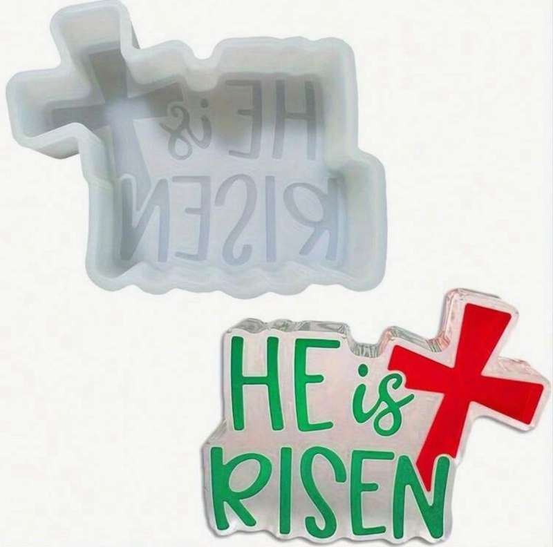 Silicone Mould He is Risen