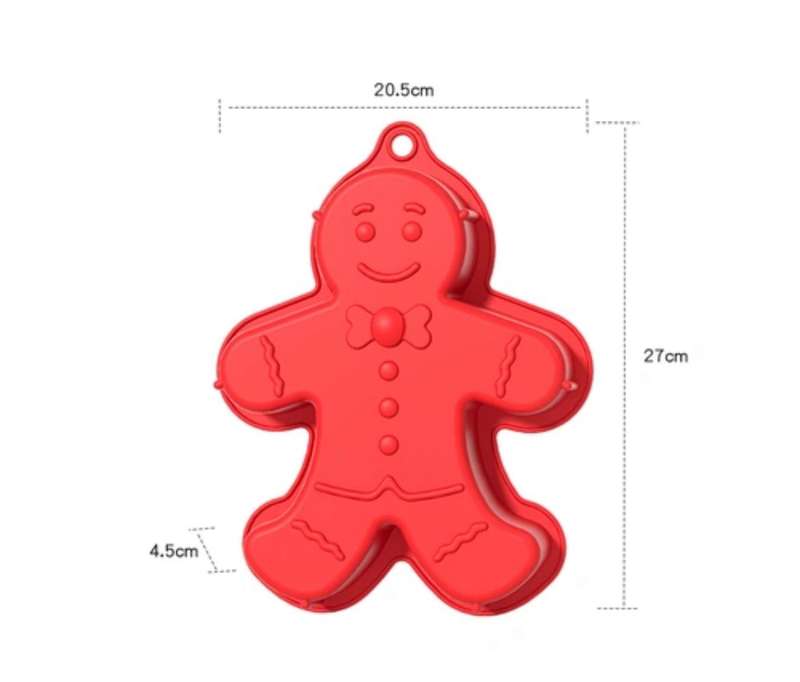 Silicone Mould Christmas Large Gingerbread Man
