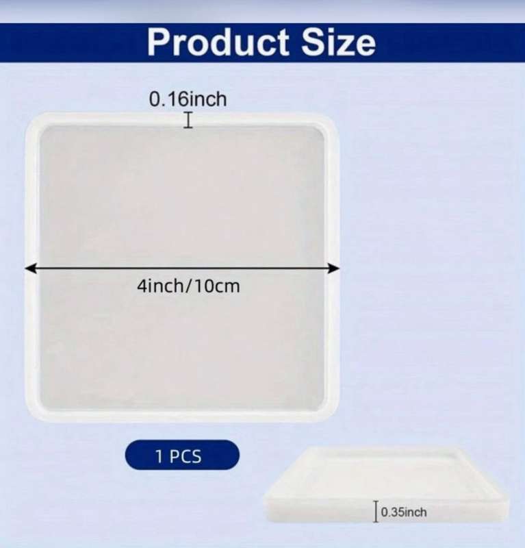 Silicone Mould Plain Round Coaster