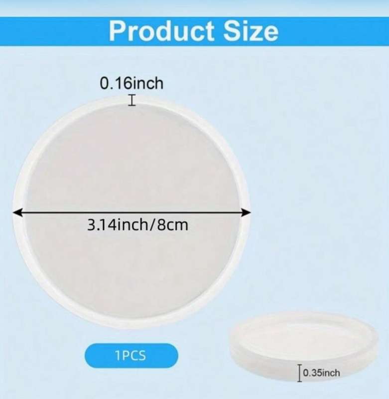 Silicone Mould Plain Square Coaster