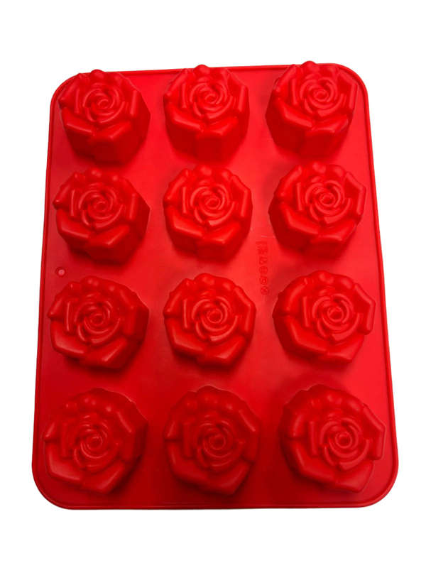 Silicone Mould Pudding Soap Rose Flower