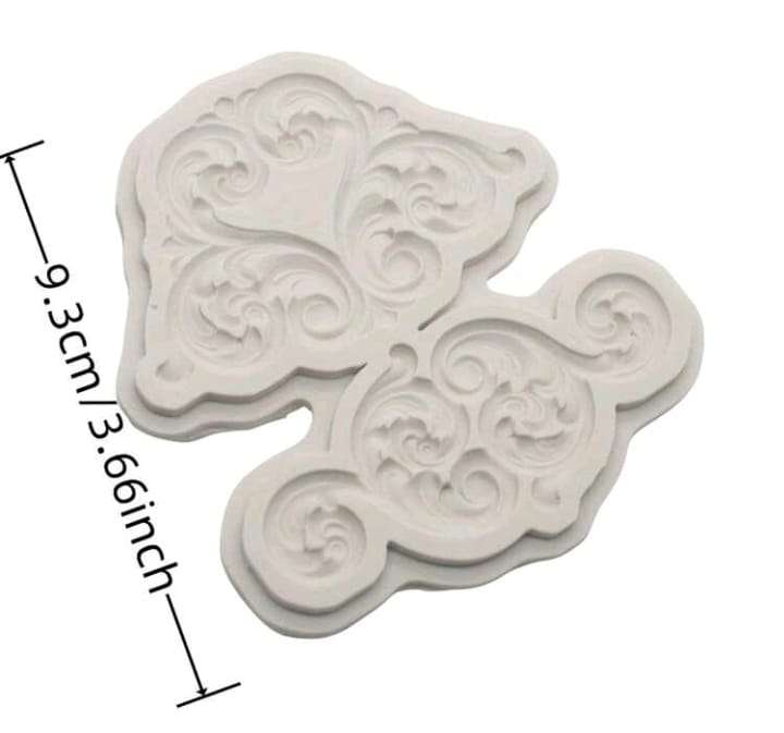 Silicone Mould Scroll Border