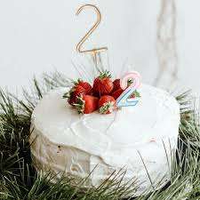 Number Sparkler Candle Gold