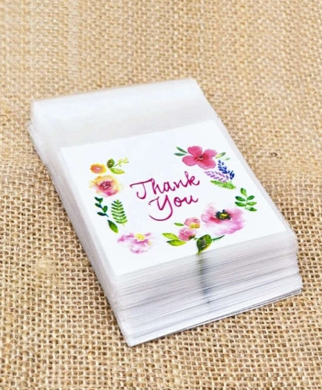 Thank You Cookie and Candy Bags Self seal 100pcs